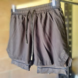 Mens Breathable 2 in 1 Layers Shorts With Pockets (3 Colours)