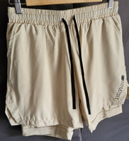 Mens Breathable 2 in 1 Layers Shorts With Pockets (3 Colours)