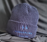 Borderline Waffle Knit Beanie Hat (2 colours)