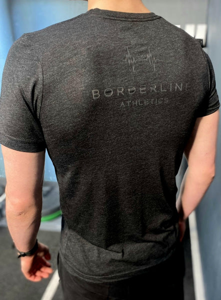 Men's Tri-blend T-Shirt with back logo